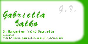 gabriella valko business card